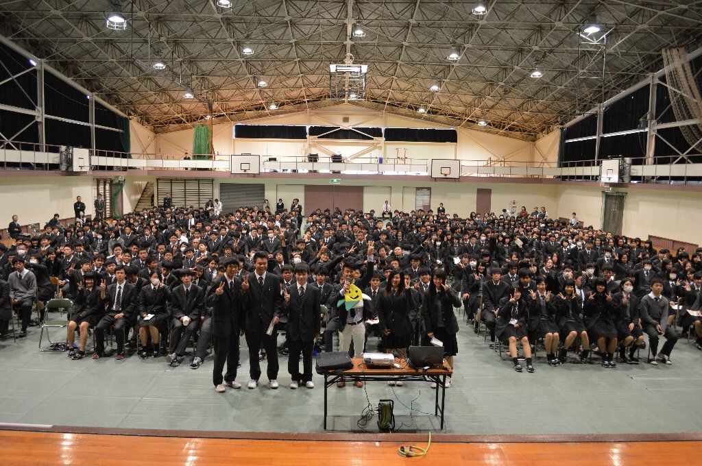 栃木県立高校にて山口弘人が講演
