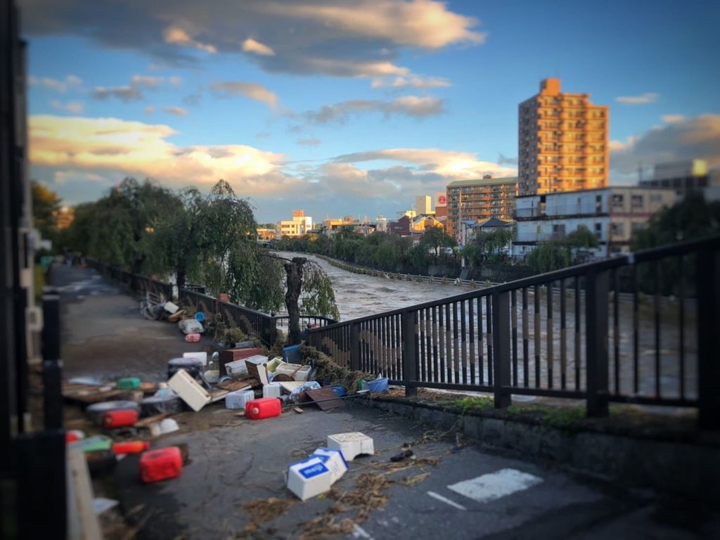 宇都宮市内の台風被害