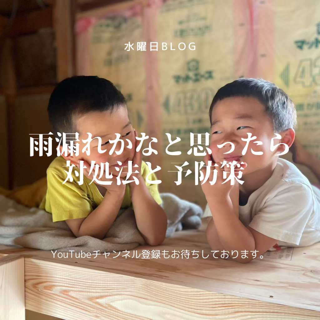 雨漏れかなと思ったら – 対処法と予防策