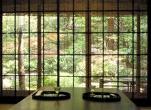 $ばななくんのブログ-夏障子で室内と外部に微妙な陰影が・・・