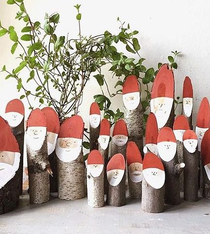 12月のKurahaco Villageは丸太でサンタを作ろう！